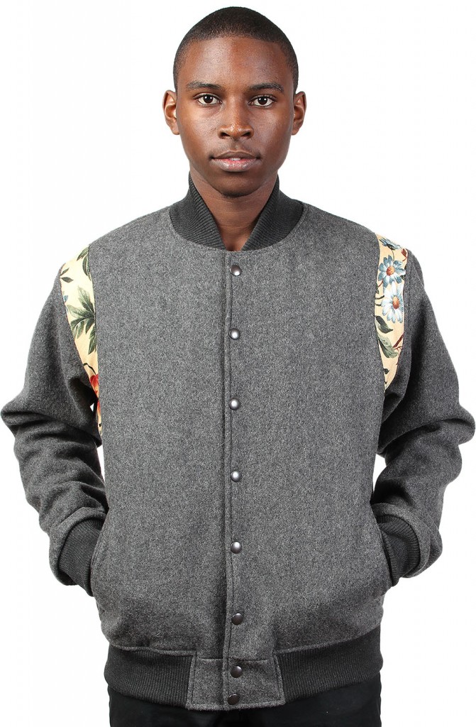 dusky varsity jacket