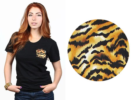 le tigron fabric print