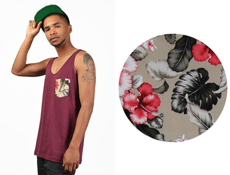 luau smokin fabric print