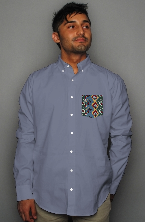 pocket oxford polo shirt