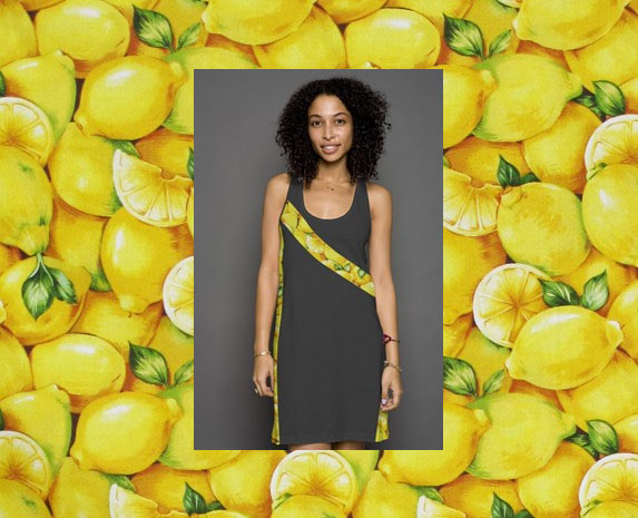 lemony fresh racerback dress