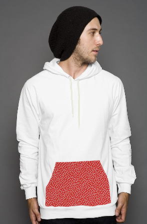 hoodie with stargazers fabric