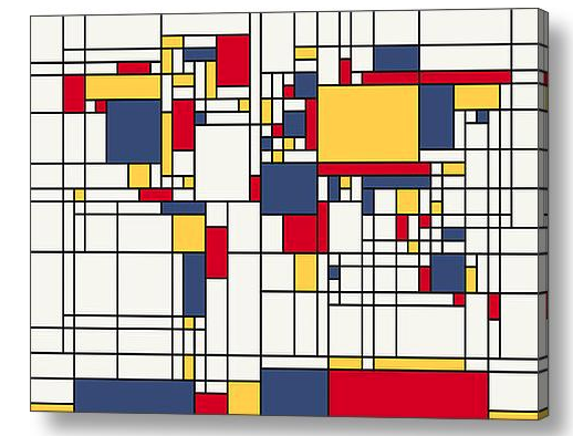 Michael Tompsett's Mondrian Inspired Map