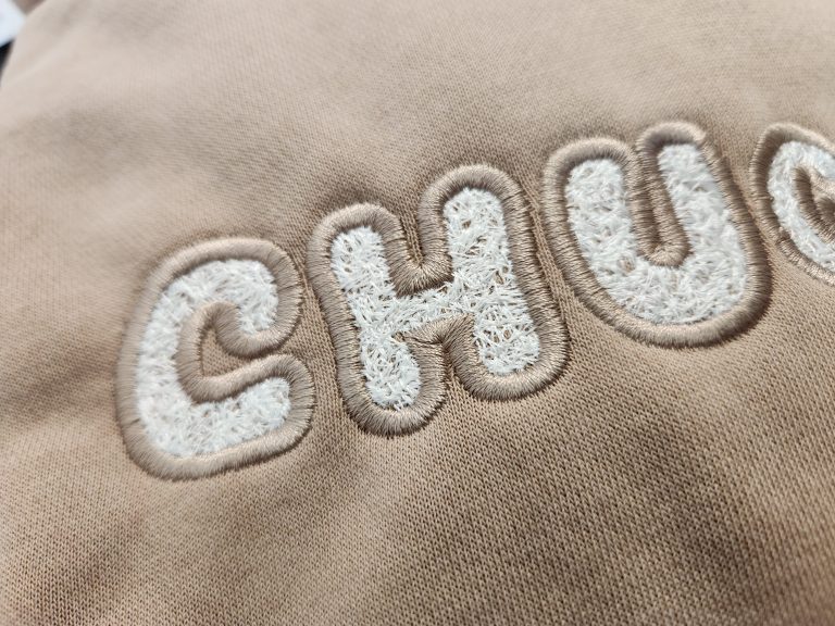 How to faux chenille (embroidery) on demand, great for sports inspired designs