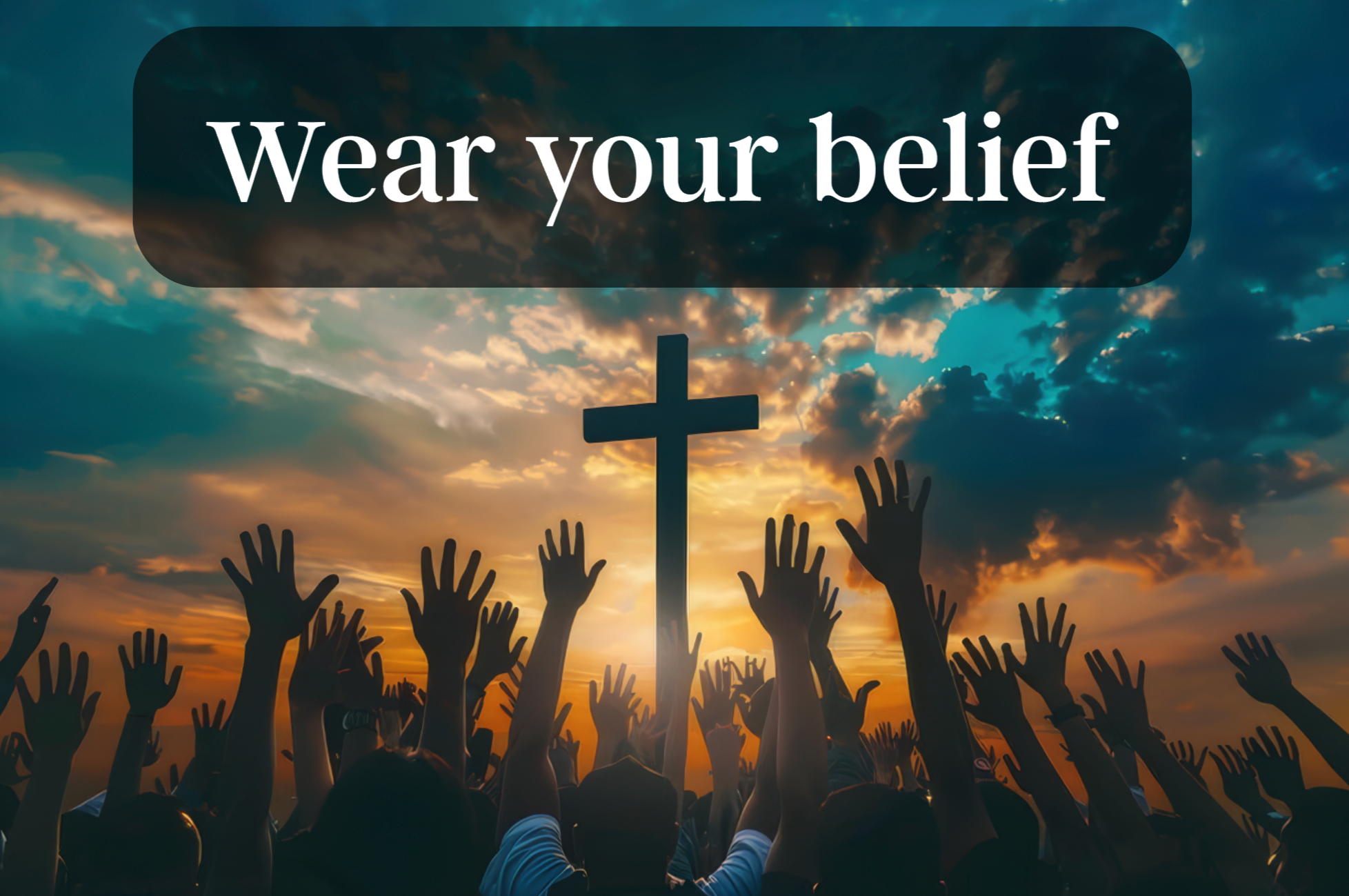 Trendy Christian t-shirts featuring designs that promote faith and love in daily life.