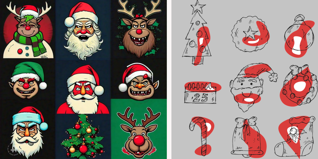 Ugly Christmas Sweater designs.