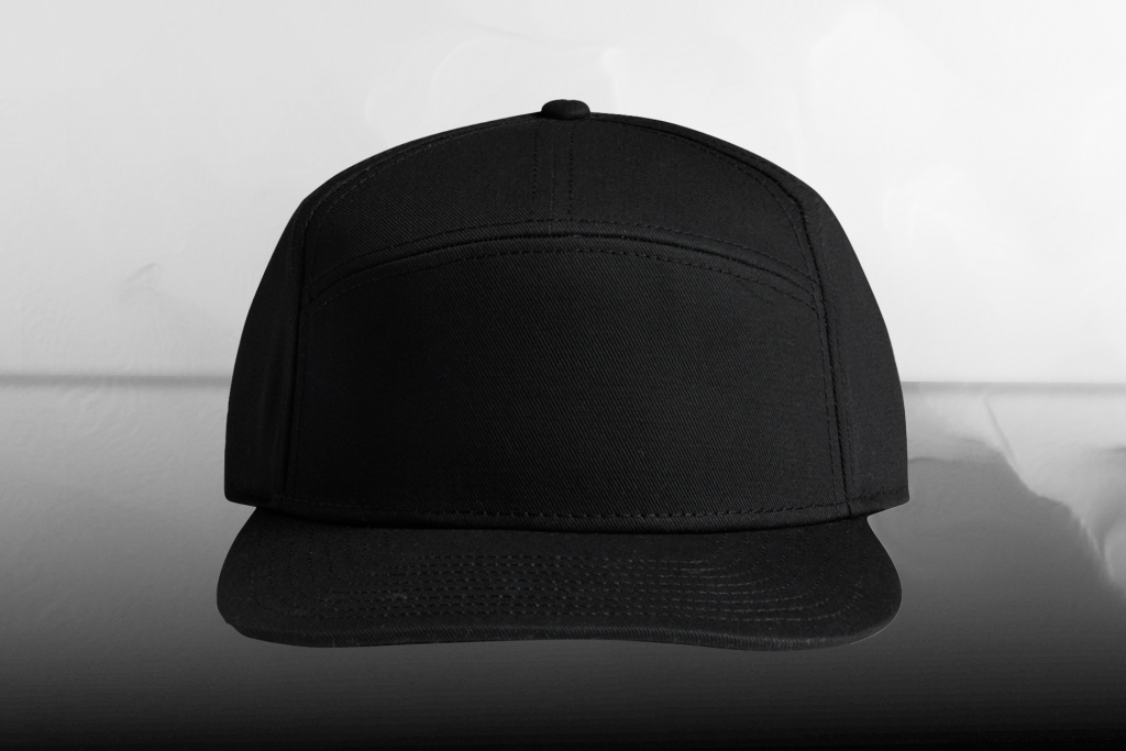 AS Colour Stock 7-Panel Cap 1184 – Premium structured 7-panel cap, perfect for custom embroidery and streetwear branding.