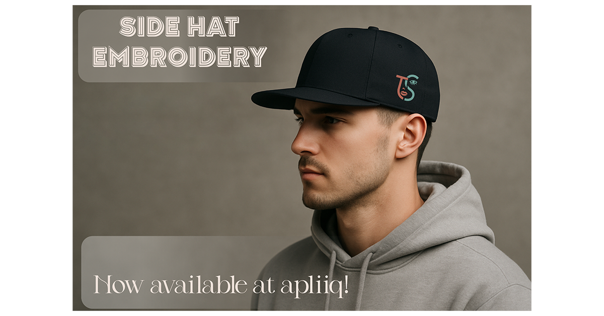Custom hats with side embroidery now available for unique personalization and style