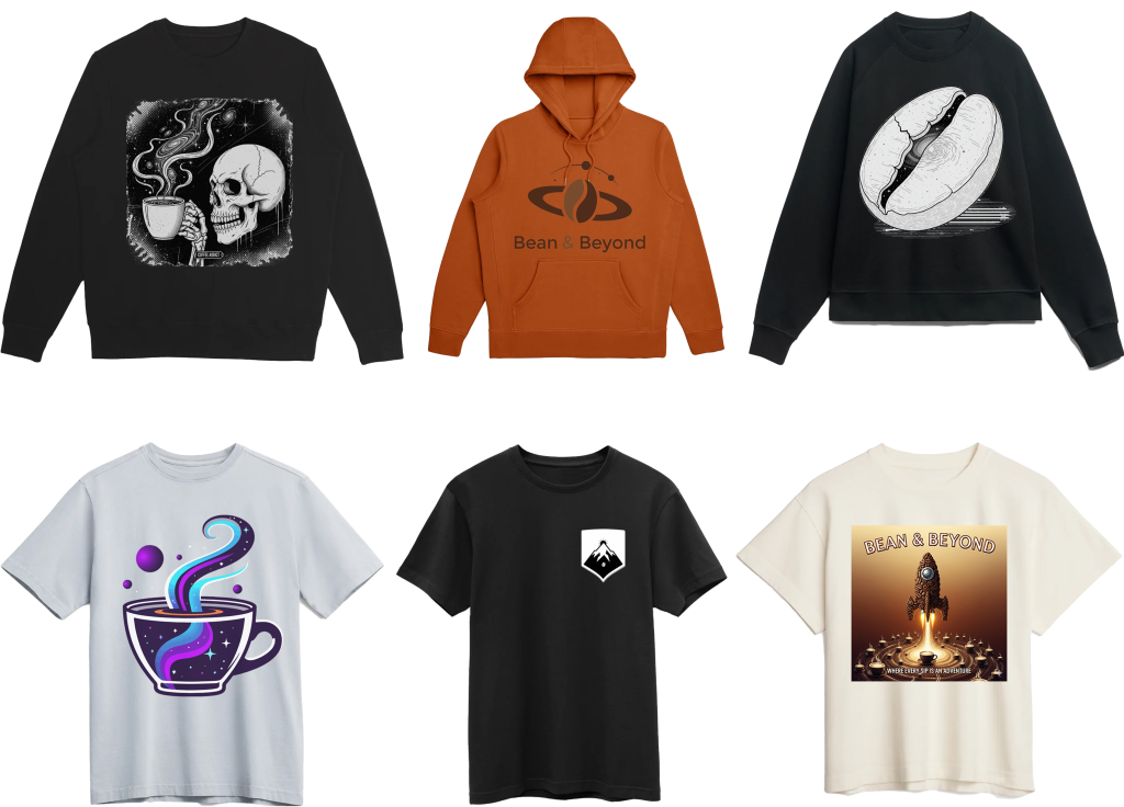 Original Favorites premium garments with custom print designs by Apliiq, showcasing sustainable apparel and high-quality on-demand printing options
