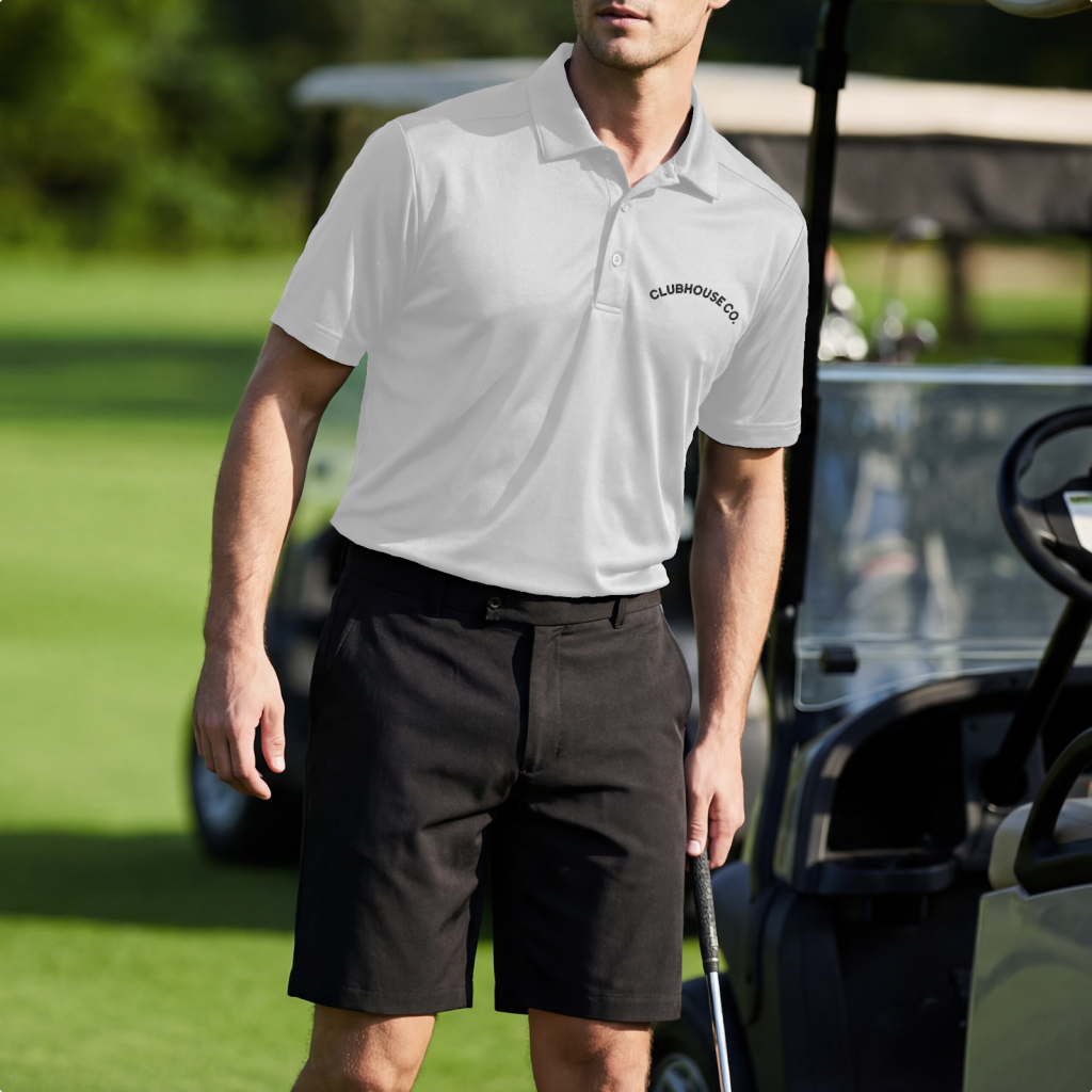 Sport-Tek ST520 performance golf polo with custom embroidered logo available on Apliiq
