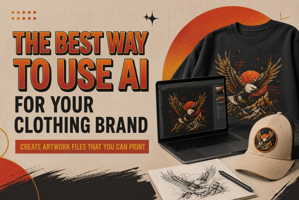 AI generated streetwear artwork for clothing brands with modern apparel graphics and print ready design inspiration.