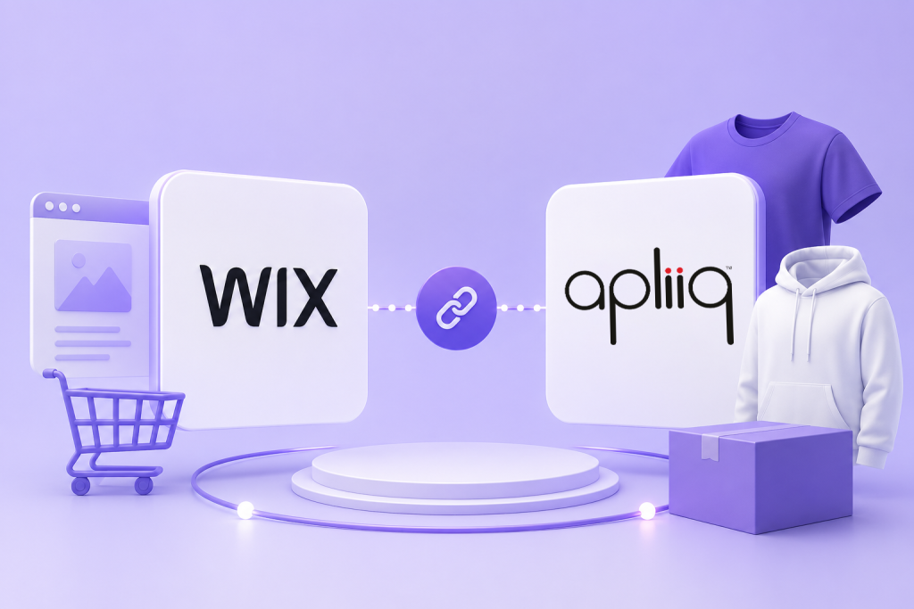 Introducing the new Apliiq Wix App for custom apparel and print on demand