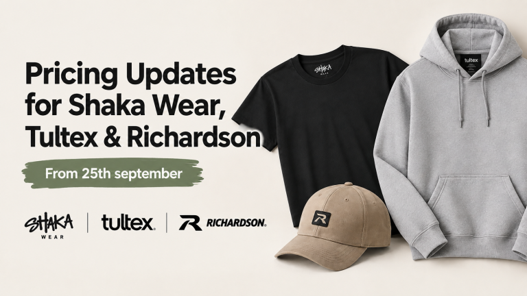 Product Price Updates: Shaka Wear, Tultex & Richardson